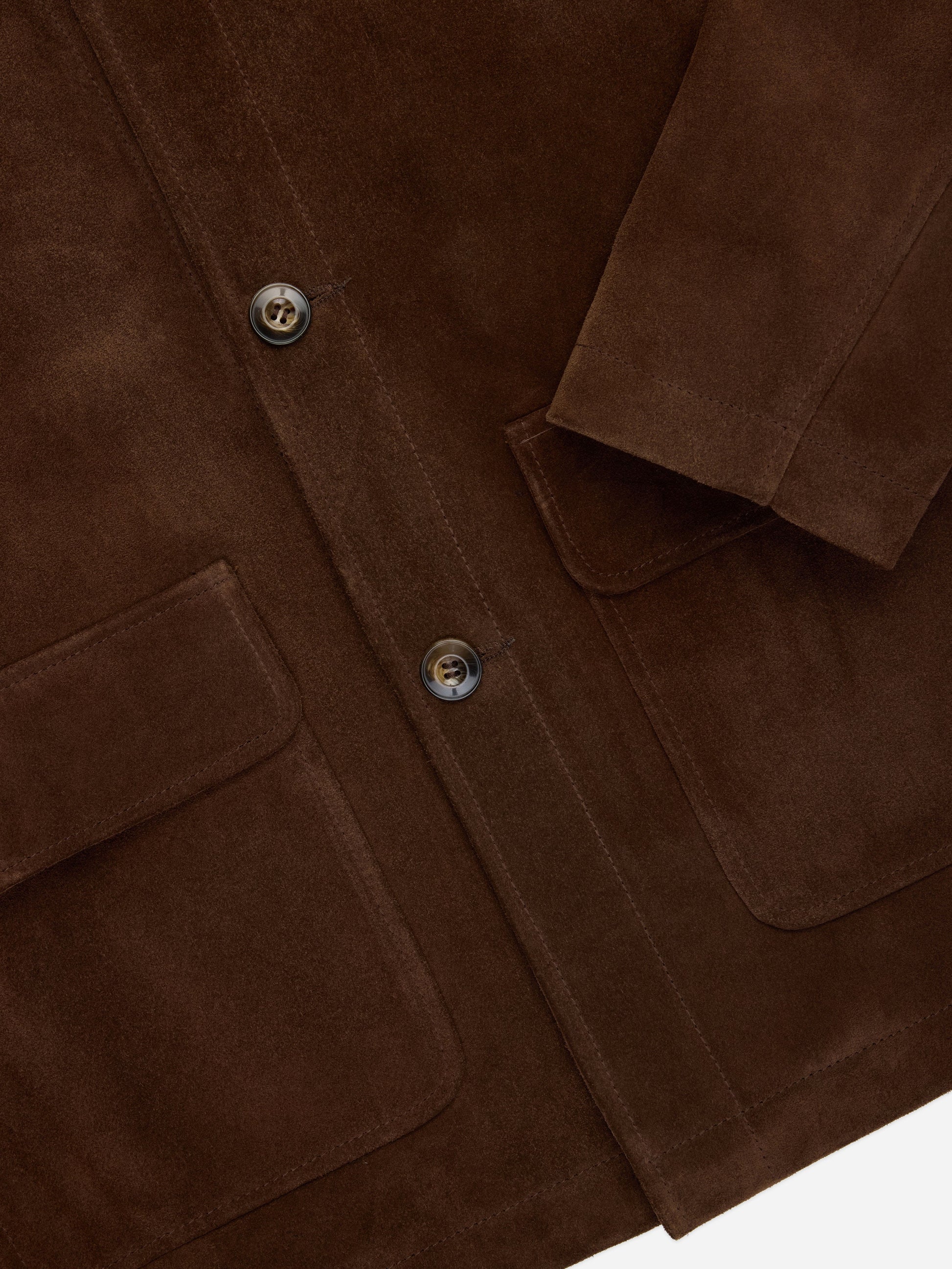 Work Jacket Chocolate Suede