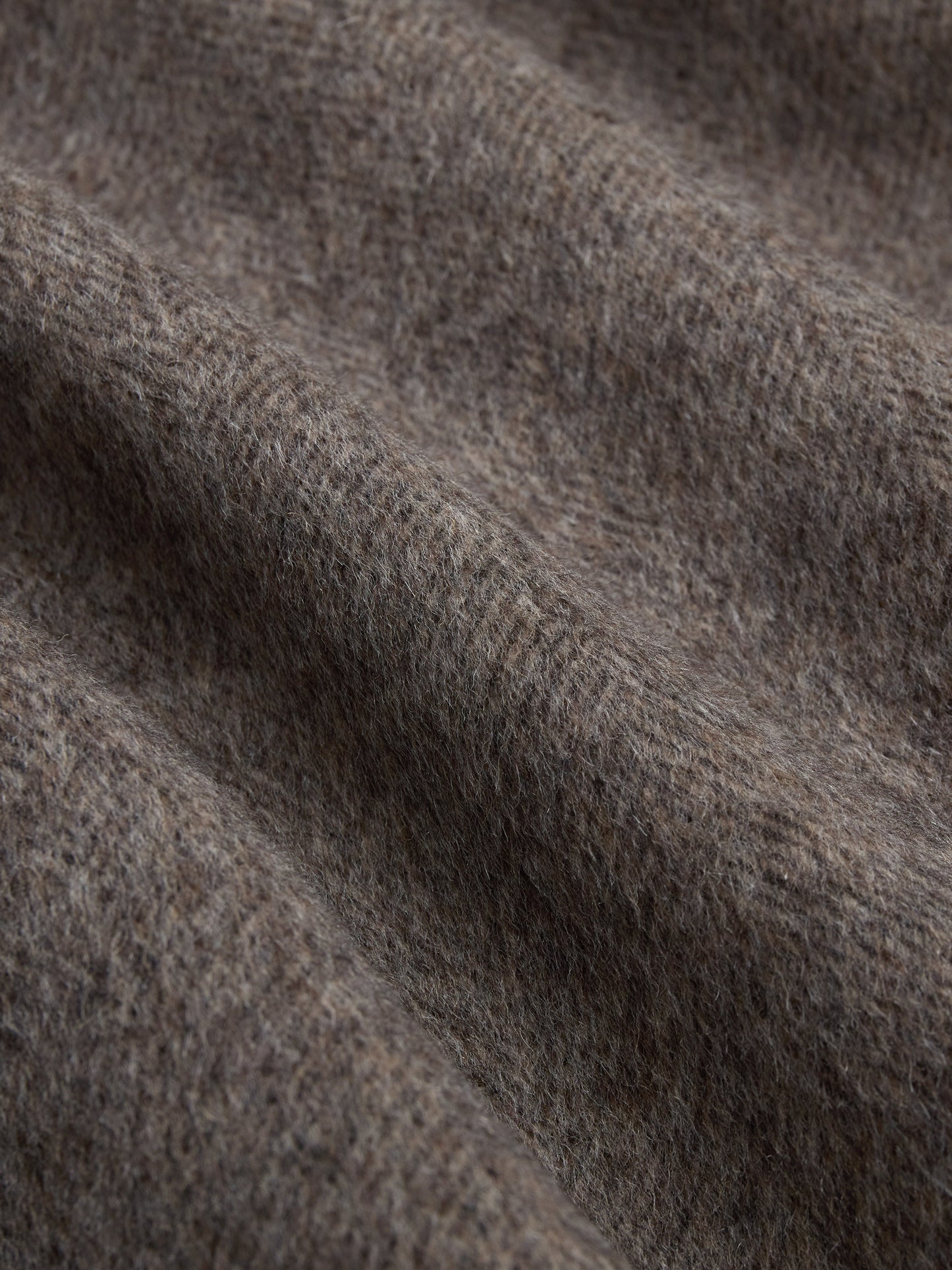 Zip Vest Tobacco Wool/Cashmere