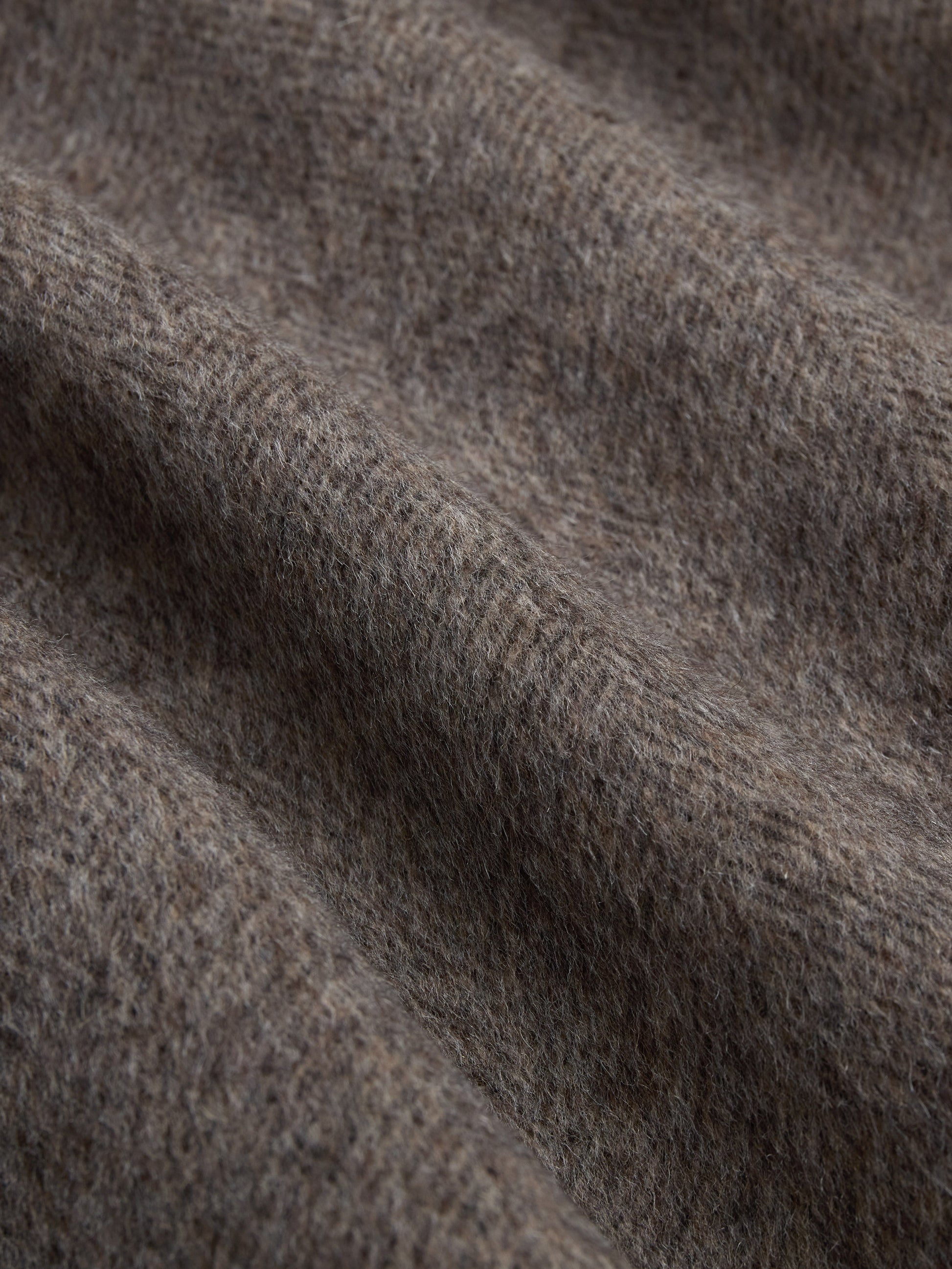 Zip Vest Tobacco Wool/Cashmere