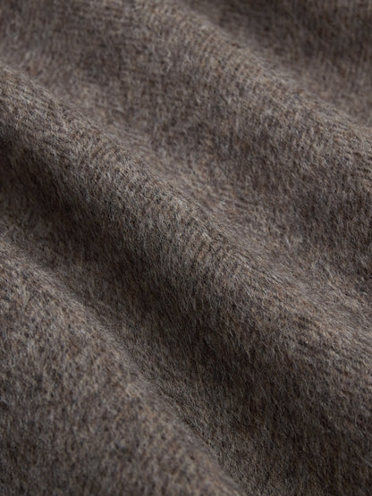 Zip Vest Tobacco Wool/Cashmere