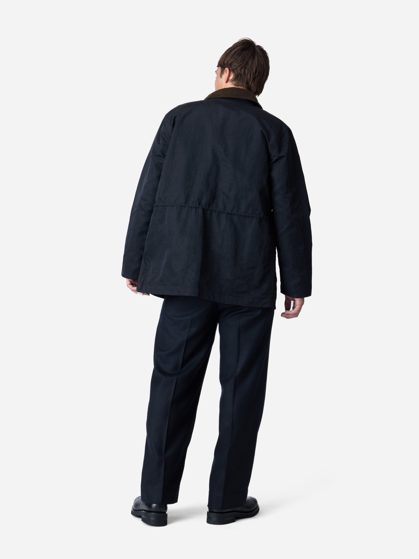 Country Jacket Black Waxed Nylon