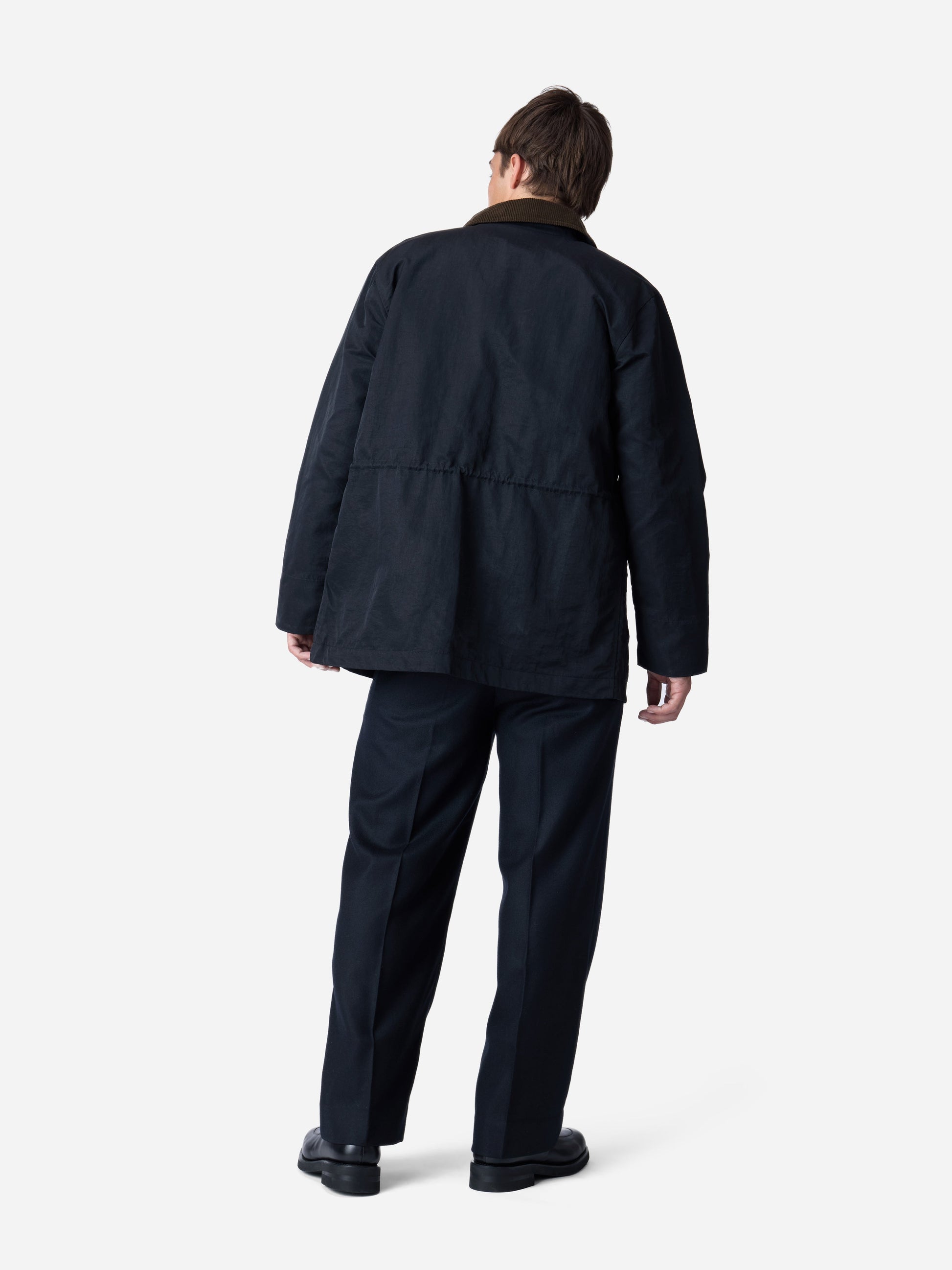 Country Jacket Black Waxed Nylon