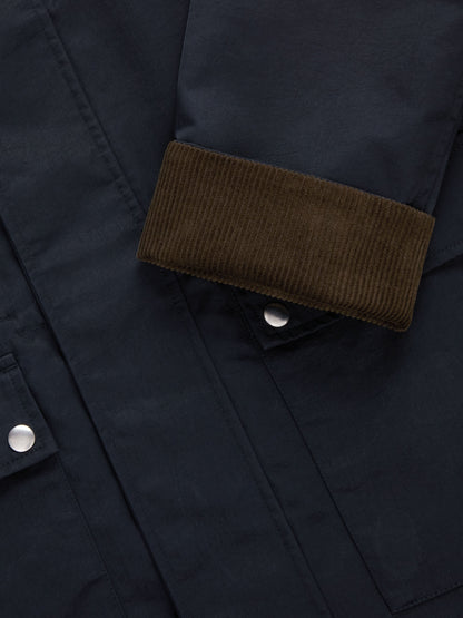 Country Jacket Black Waxed Nylon