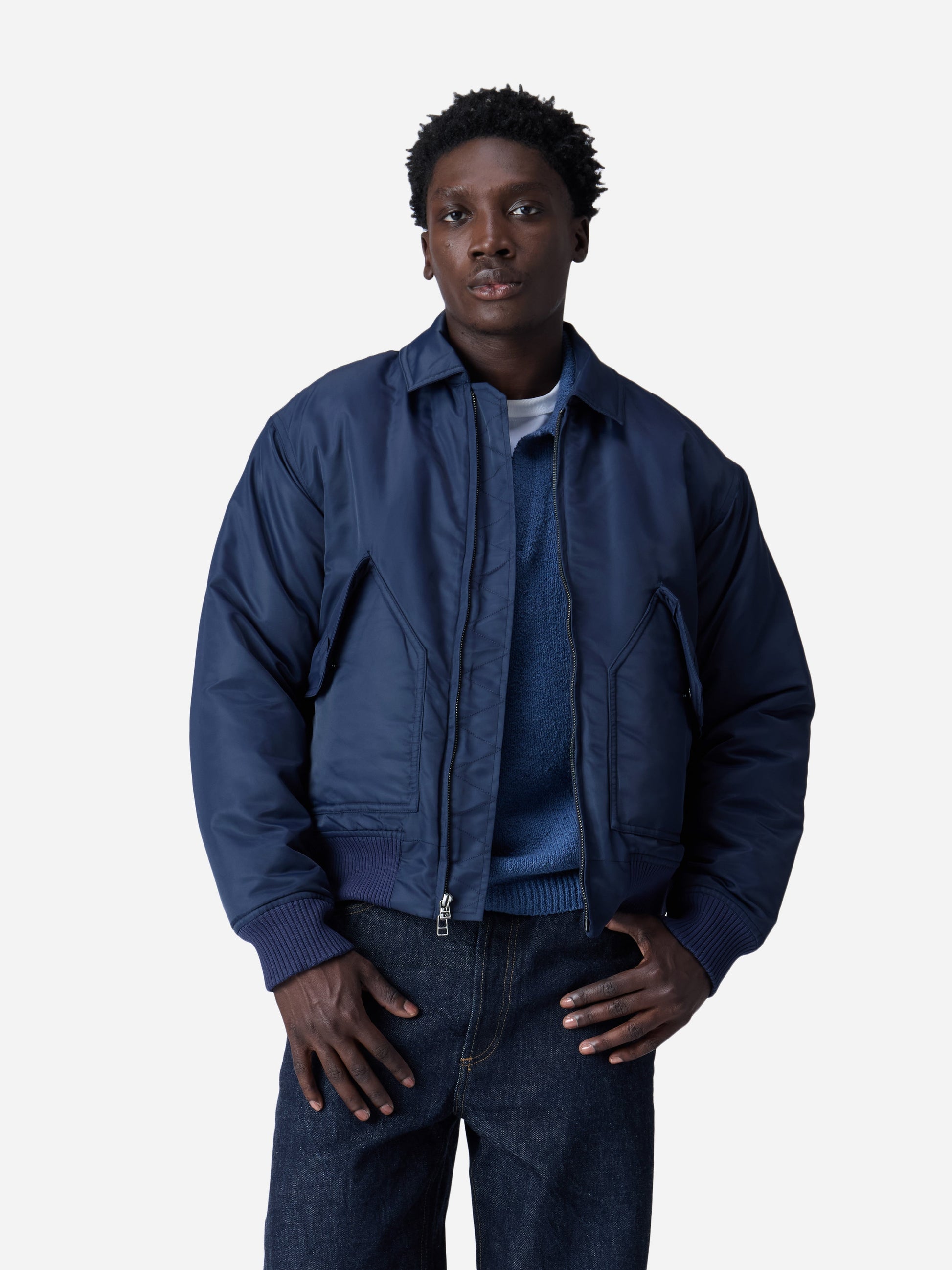 CWU Flight Jacket Blue Aviator Satin