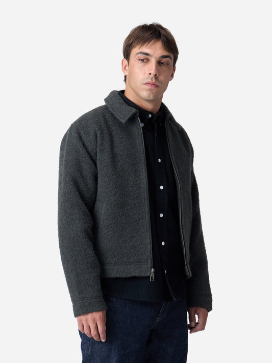 Club Jacket Charcoal Boucle