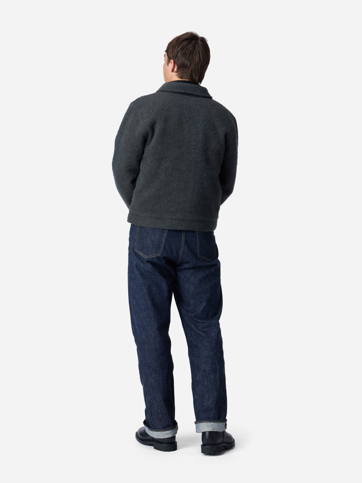 Club Jacket Charcoal Boucle