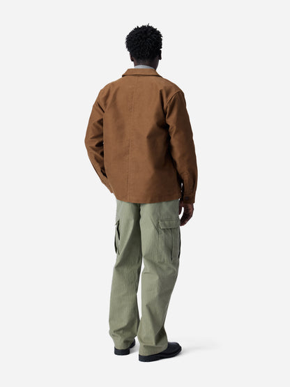 French Work Jacket Brown Moleskin