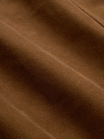 French Work Jacket Brown Moleskin