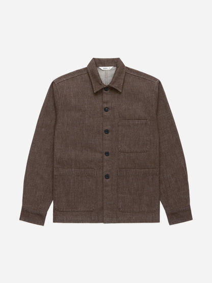 Shop Jacket Brown Denim