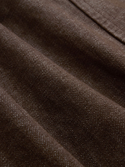 Shop Jacket Brown Denim