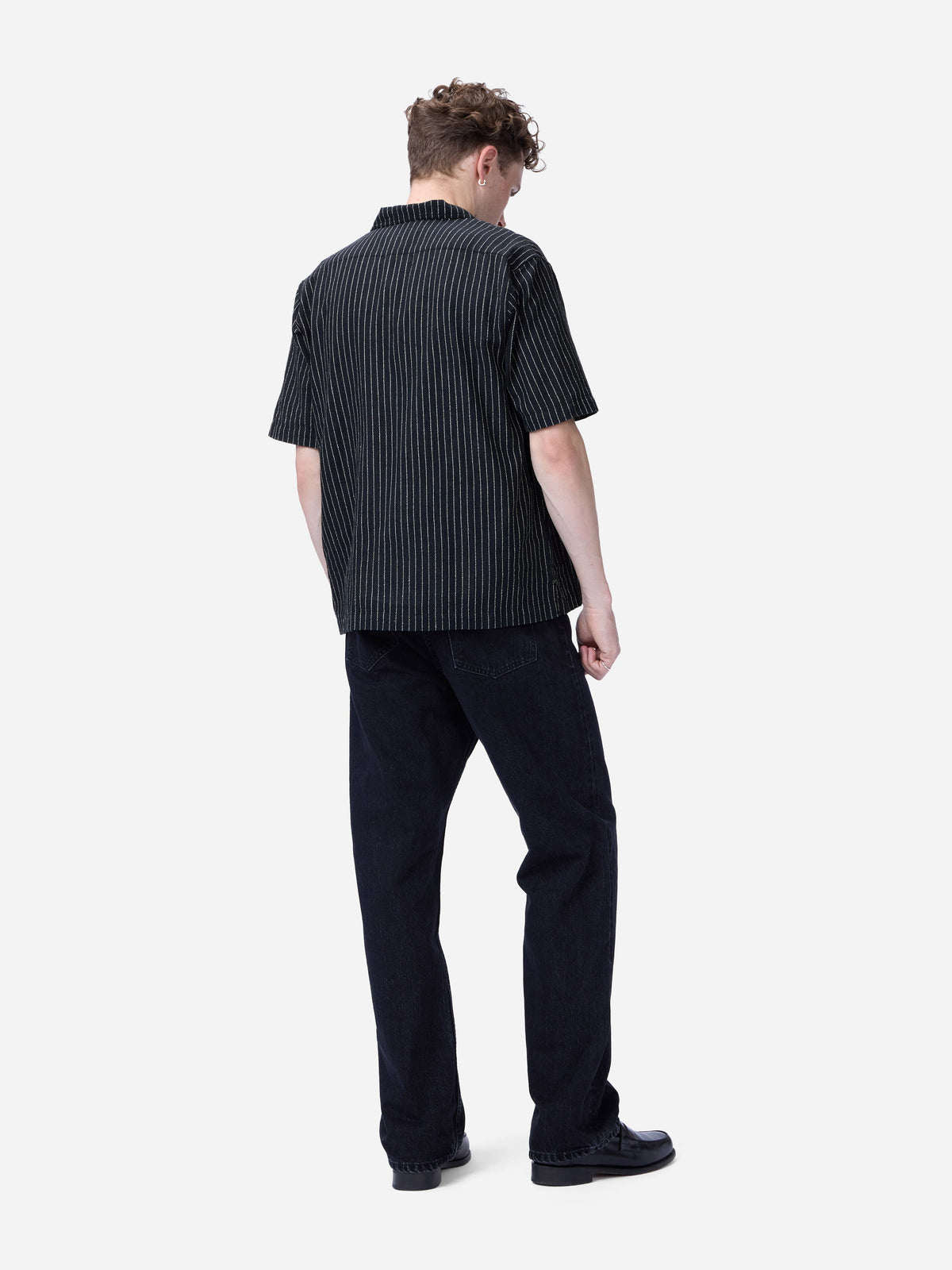 Short Sleeve Workshirt Handloom "Wabash" Stripe