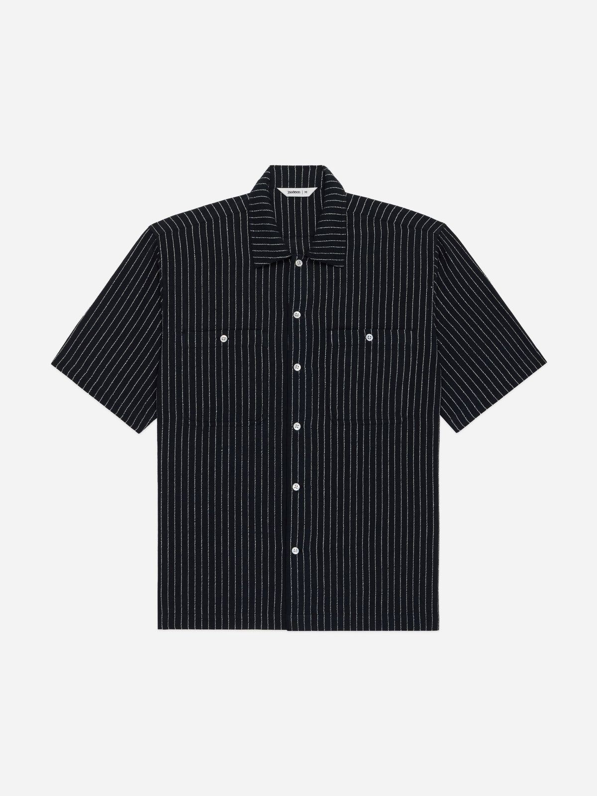 Short Sleeve Workshirt Handloom "Wabash" Stripe