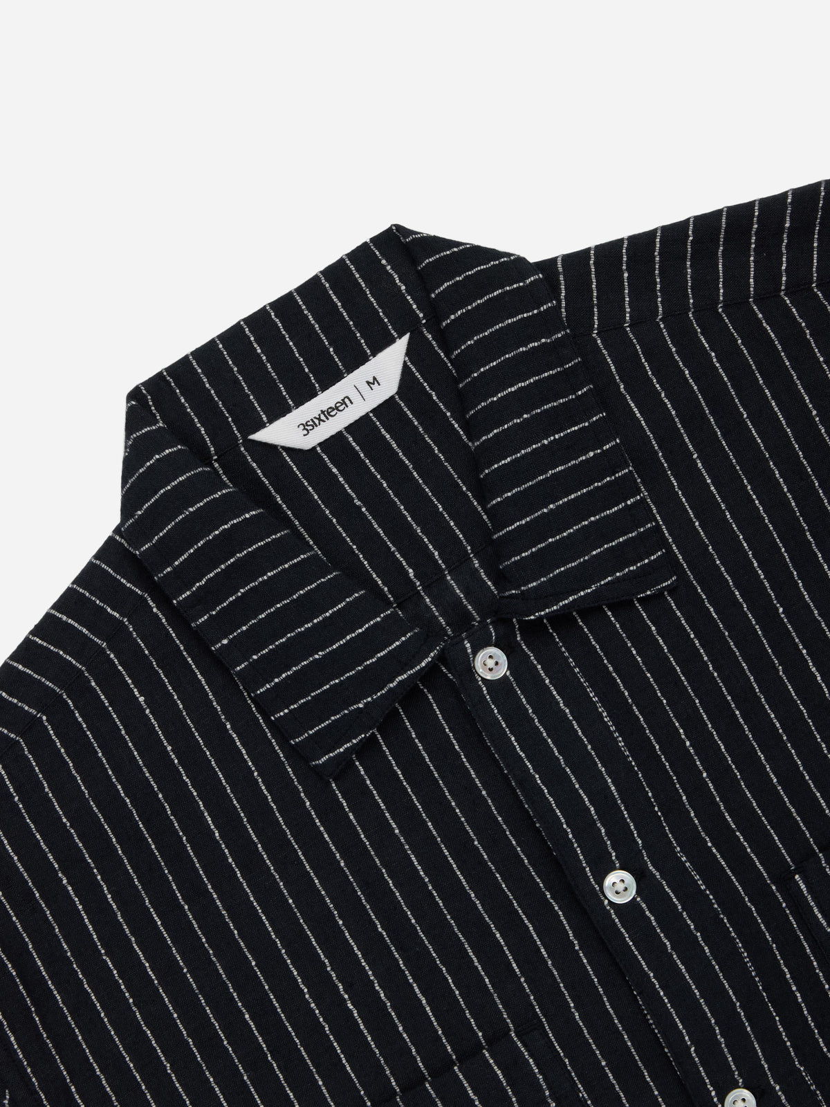 Short Sleeve Workshirt Handloom "Wabash" Stripe