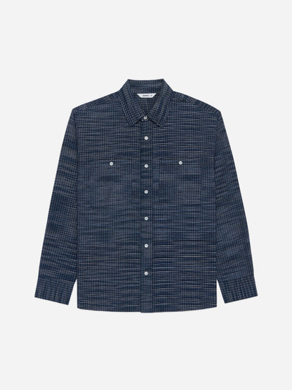 Commuter Shirt Handloom Midnight Microcheck