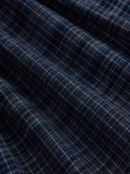 Commuter Shirt Handloom Midnight Microcheck