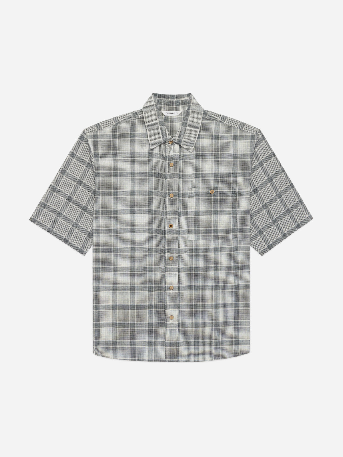 Short Sleeve Commuter Shirt Handloom Grey Check