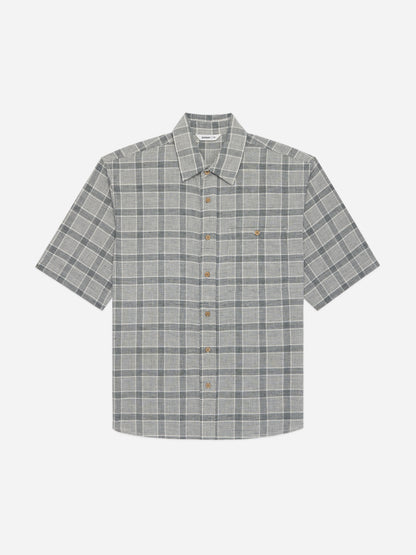 Short Sleeve Commuter Shirt Handloom Grey Check