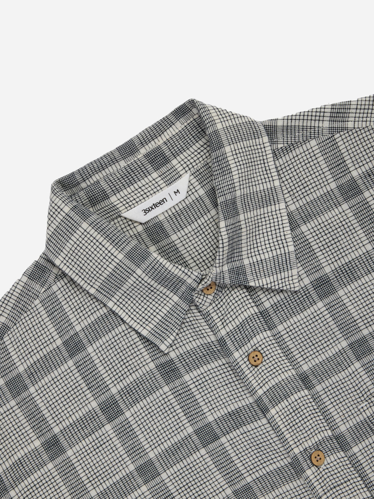 Short Sleeve Commuter Shirt Handloom Grey Check