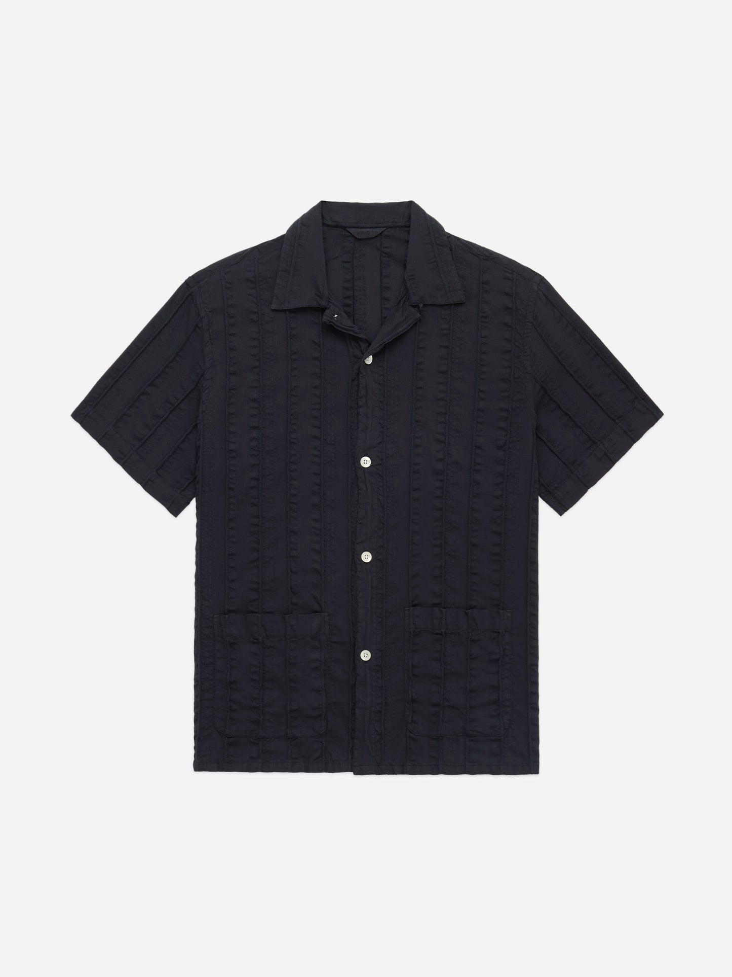 Cabana Shirt Charcoal Rope Stripe