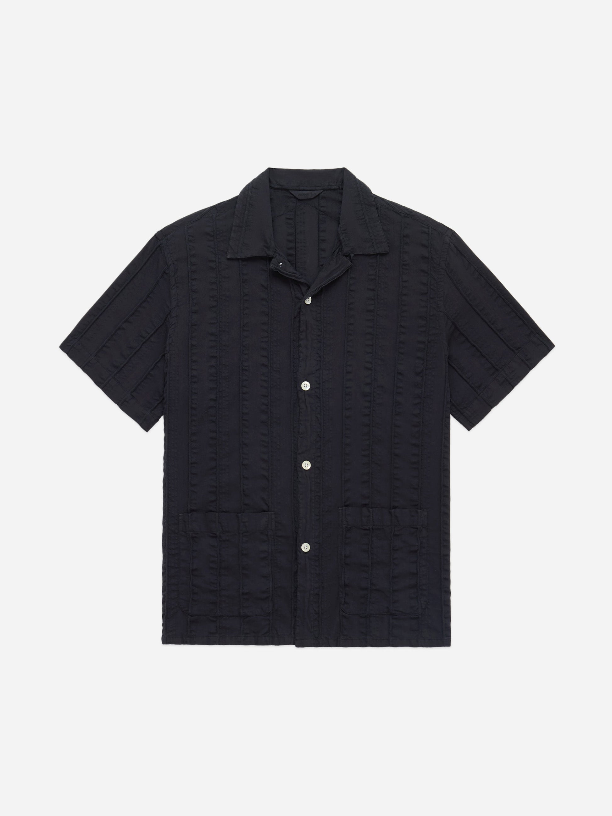 Cabana Shirt Charcoal Rope Stripe