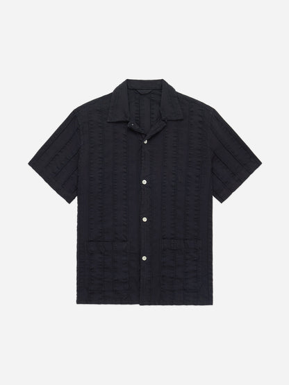 Cabana Shirt Charcoal Rope Stripe