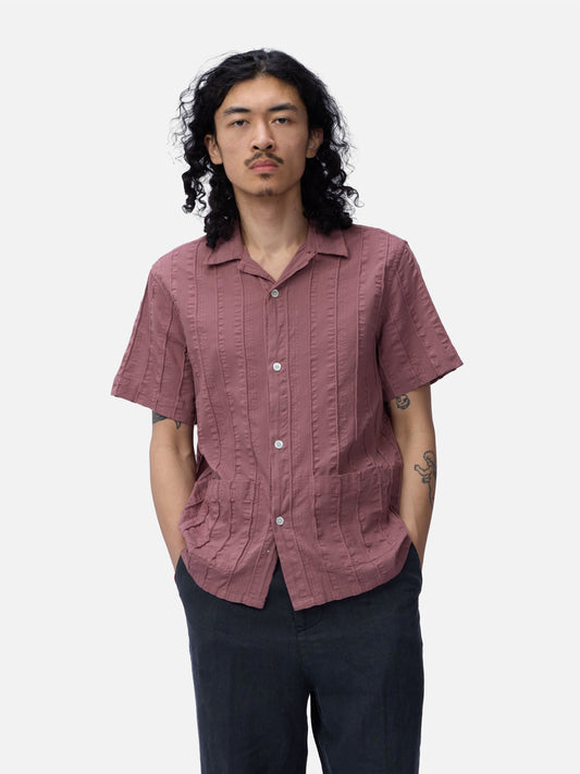 Cabana Shirt Brick Rope Stripe