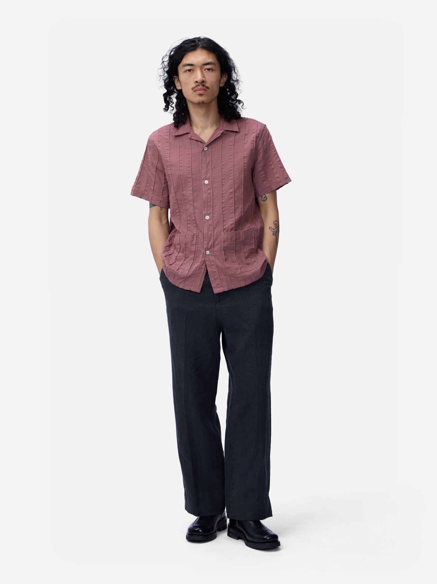 Cabana Shirt Brick Rope Stripe