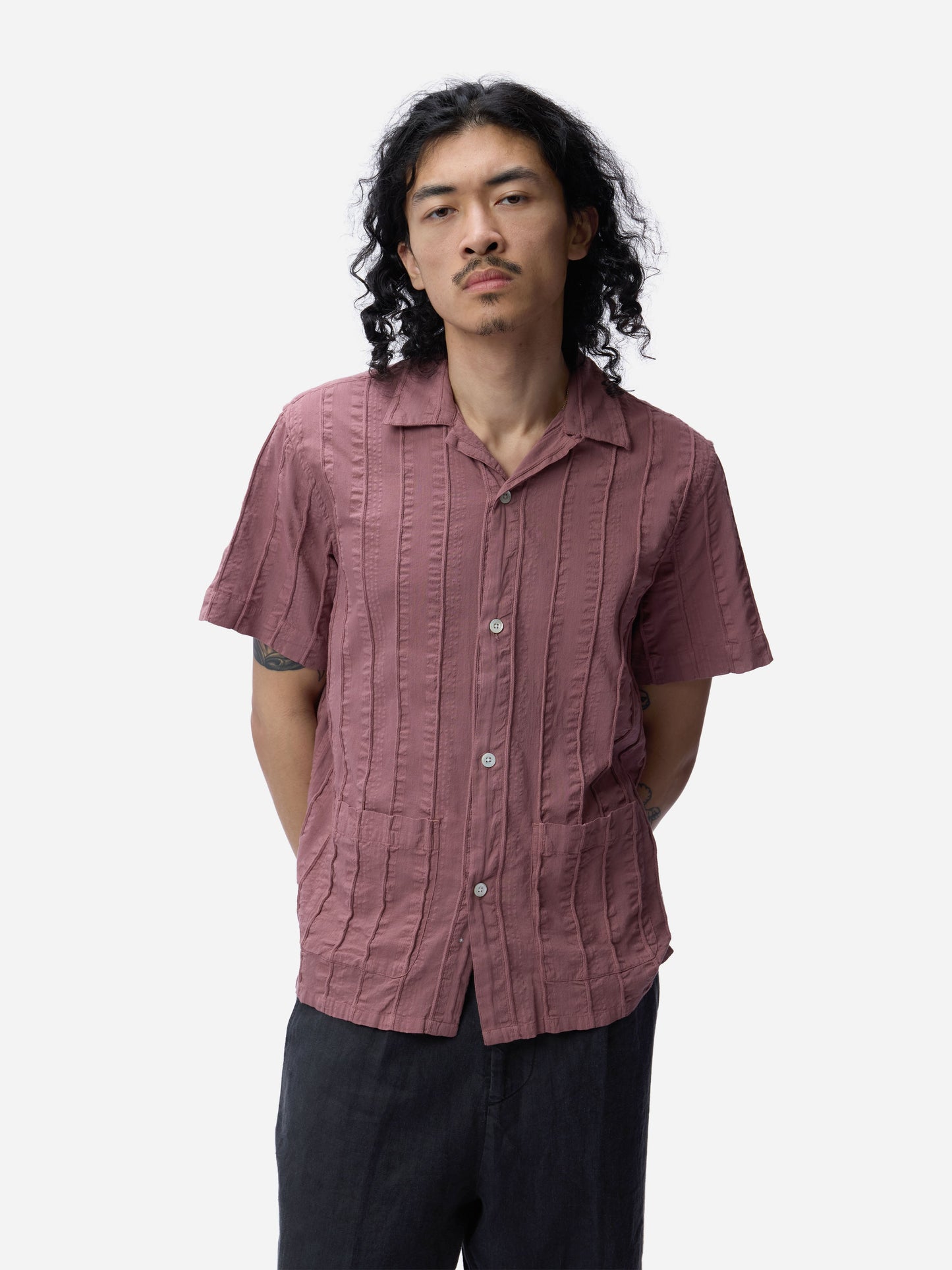 Cabana Shirt Brick Rope Stripe