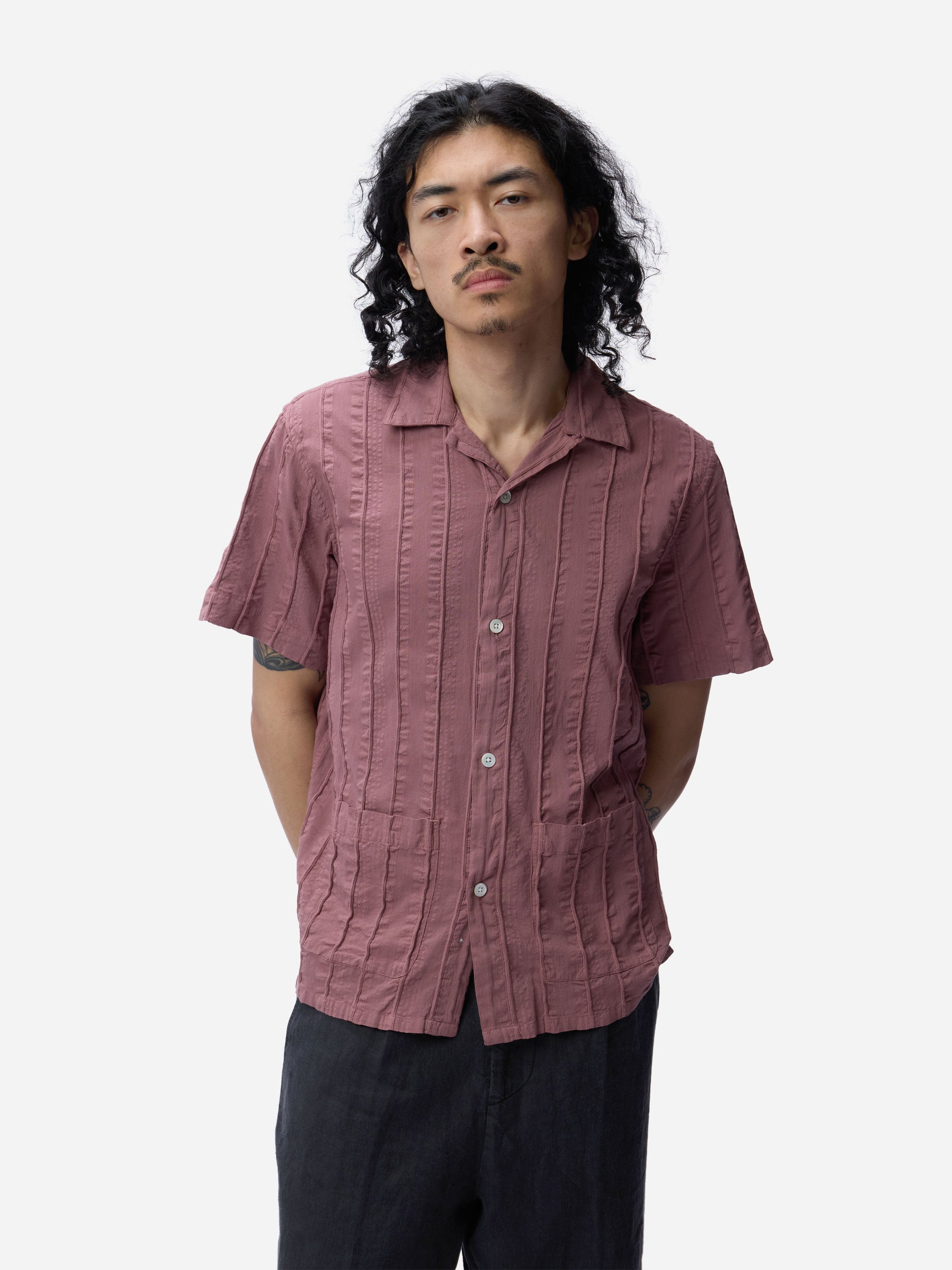 Cabana Shirt Brick Rope Stripe