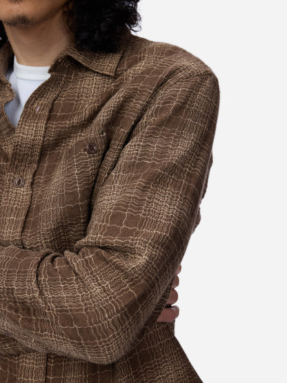 Utility Shirt Drab Wavy Check