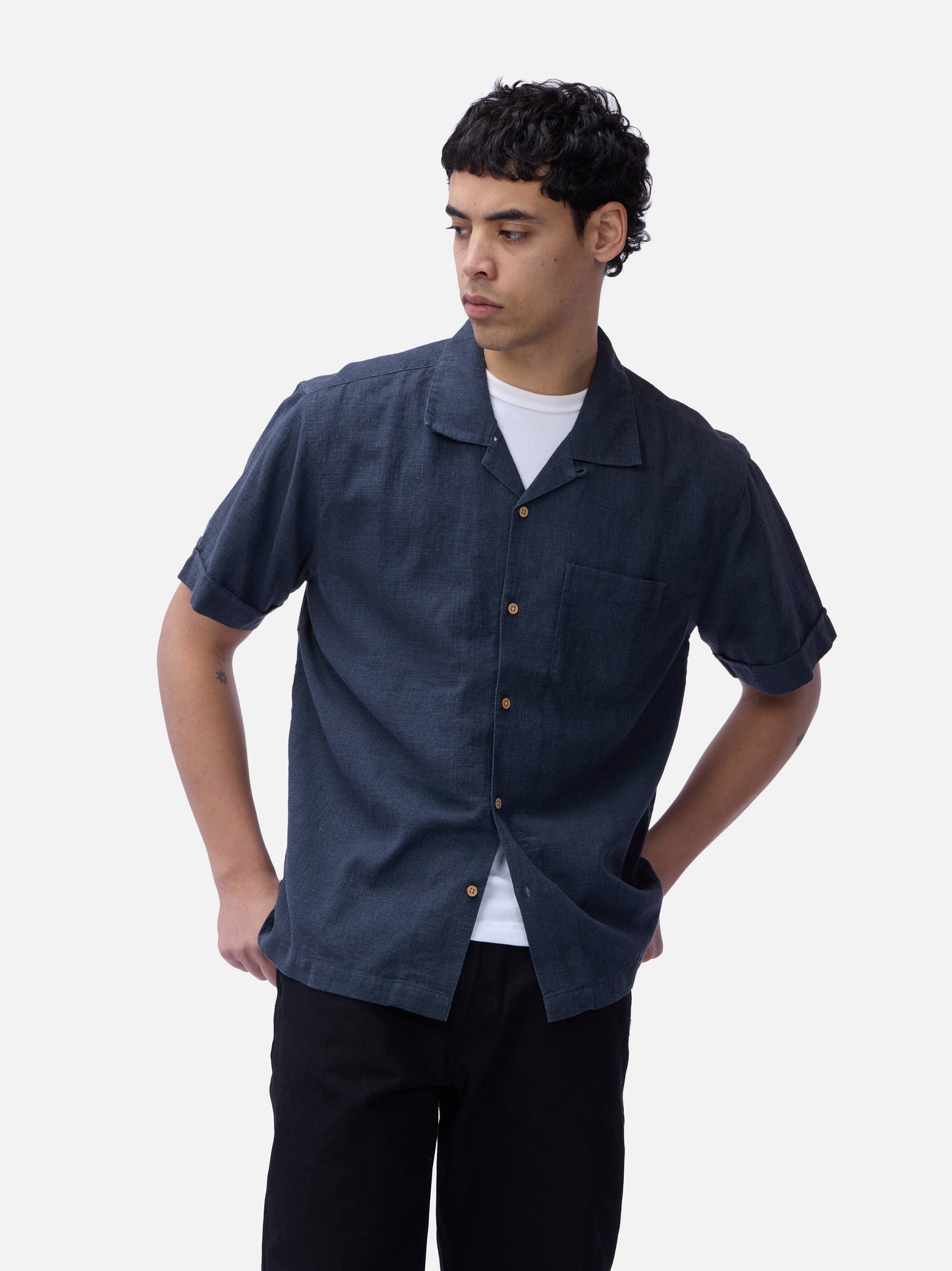 Vacation Shirt Blue Linen