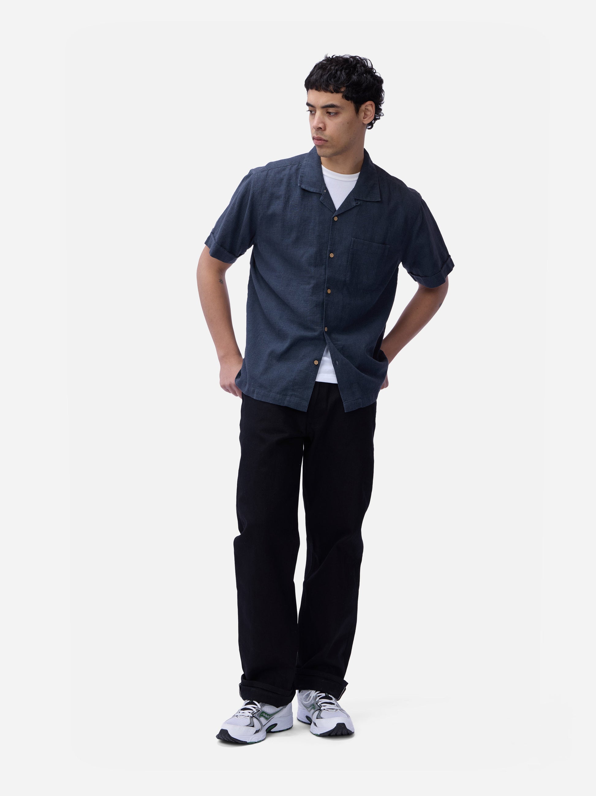 Vacation Shirt Blue Linen