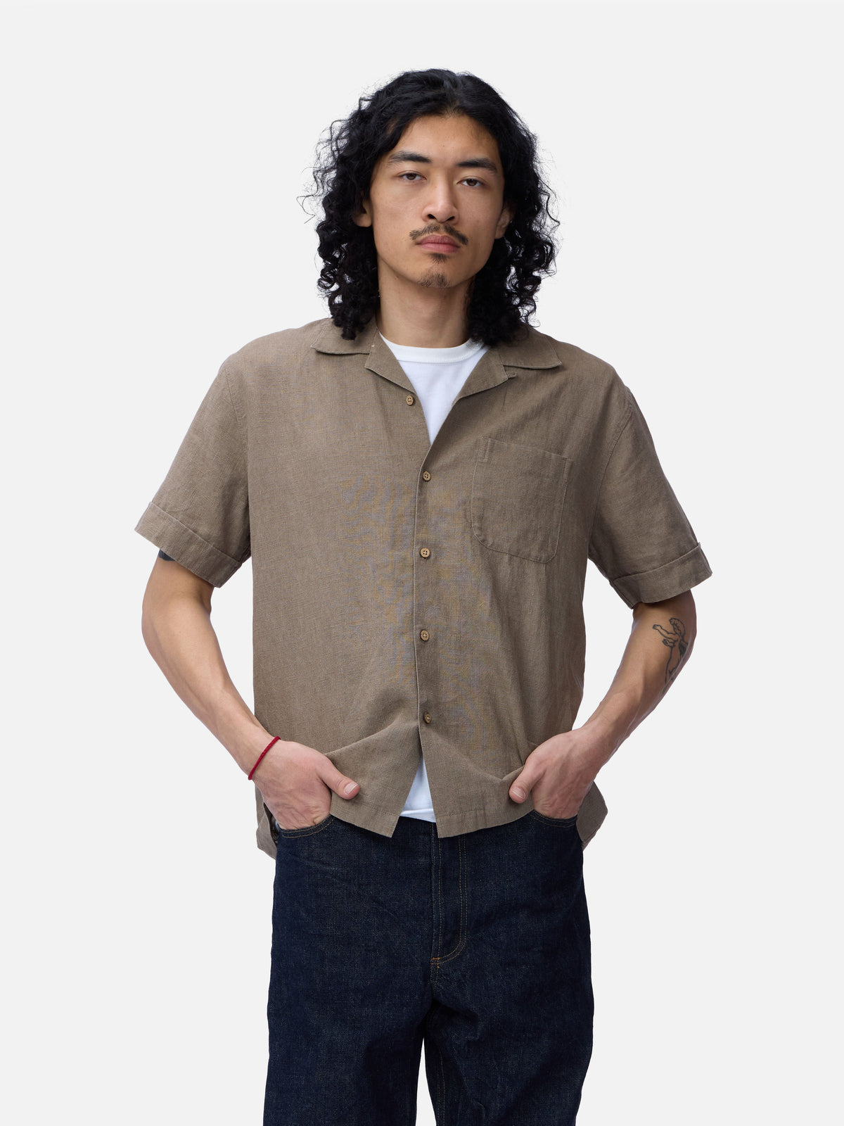 Vacation Shirt Almond Linen