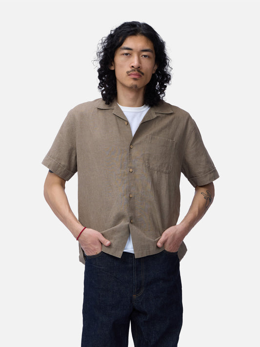 Vacation Shirt Almond Linen