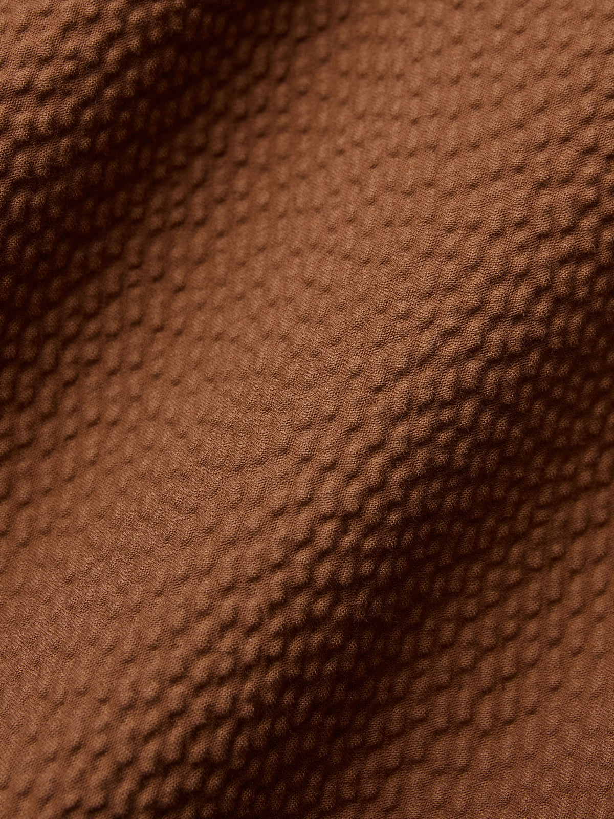 Short Sleeve Loop Shirt Cinnamon Seersucker