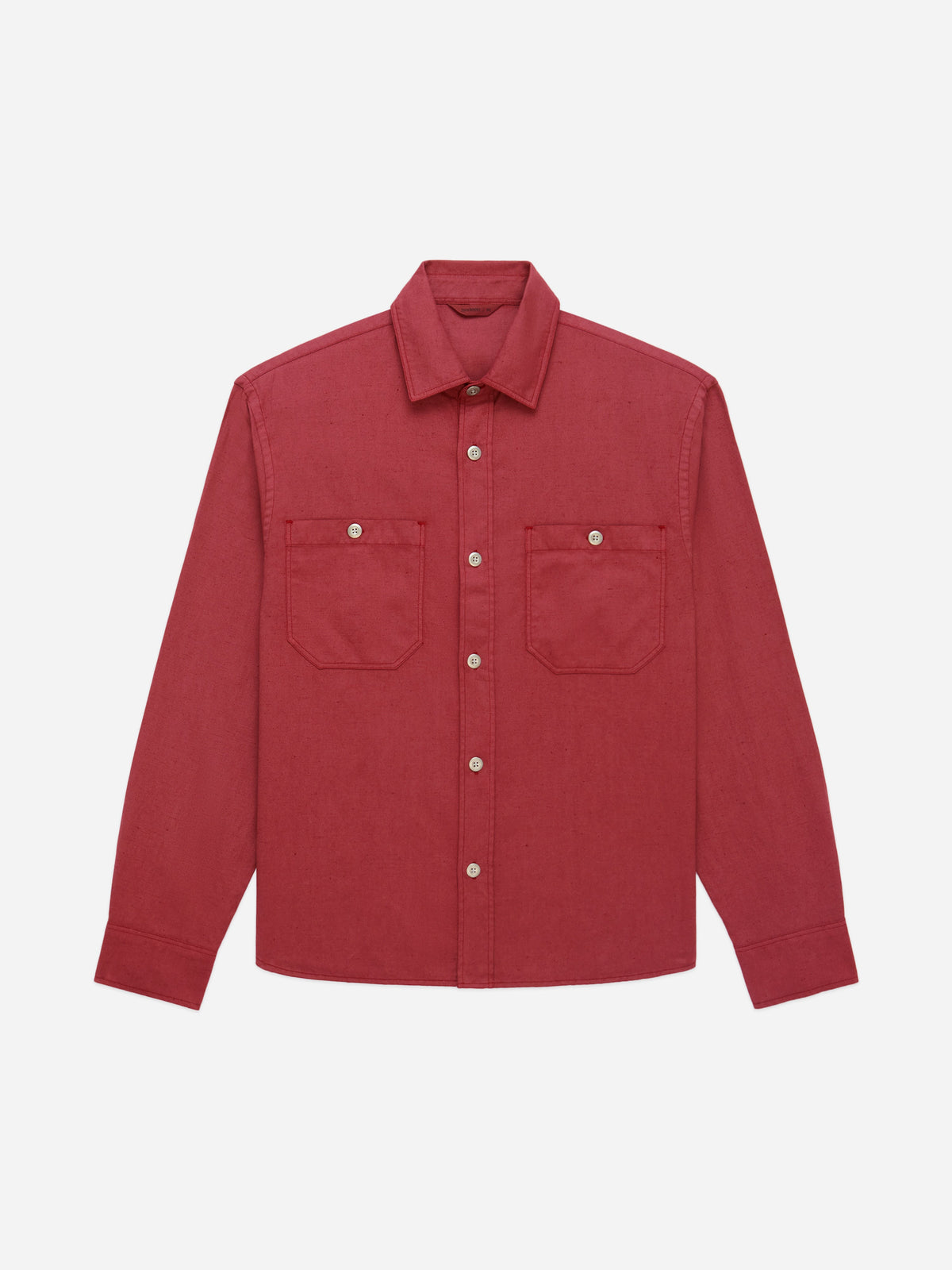 Utility Overshirt Brick Overdye Canvas