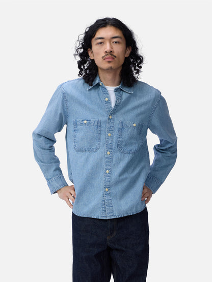 Utility Chambray Shirt Washed Indigo