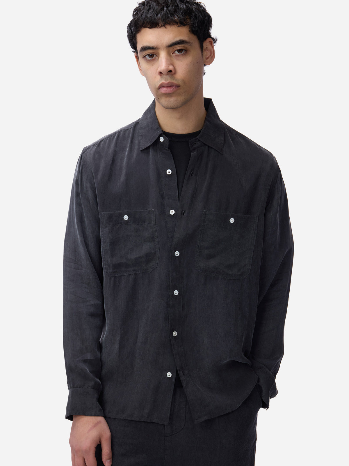 Utility Shirt Black Cupro