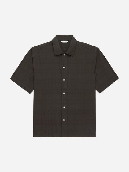 Short Sleeve Work Shirt Ink Grid Dobby