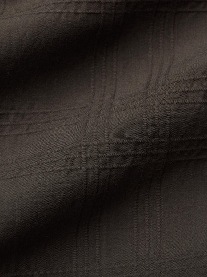 Short Sleeve Work Shirt Ink Grid Dobby