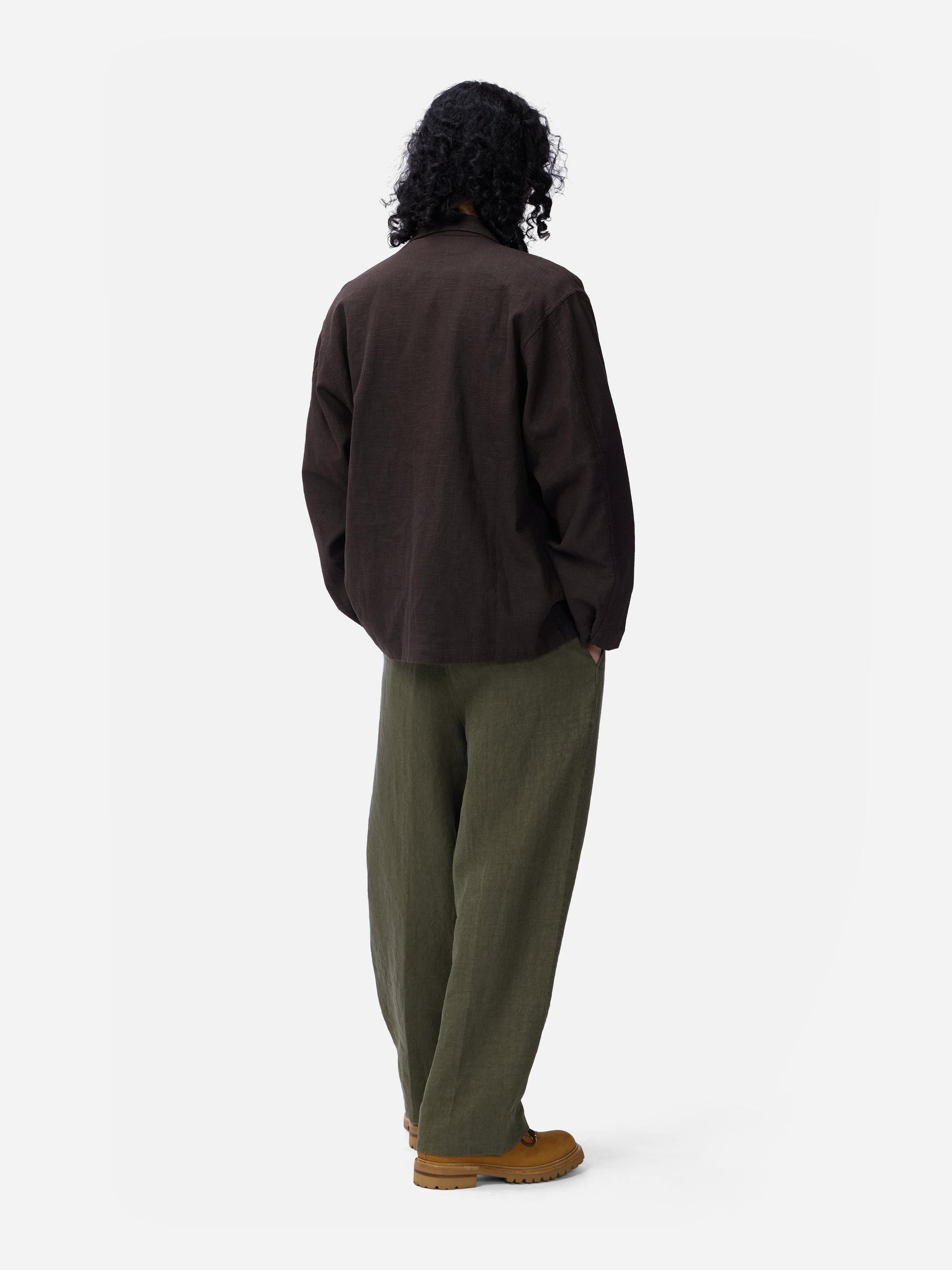 M43 Overshirt Chocolate Linen