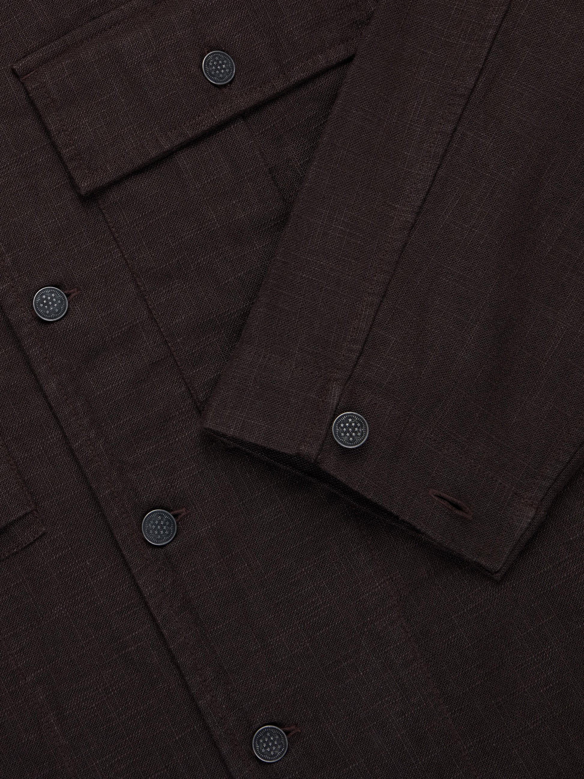 M43 Overshirt Chocolate Linen