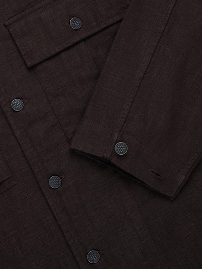 M43 Overshirt Chocolate Linen