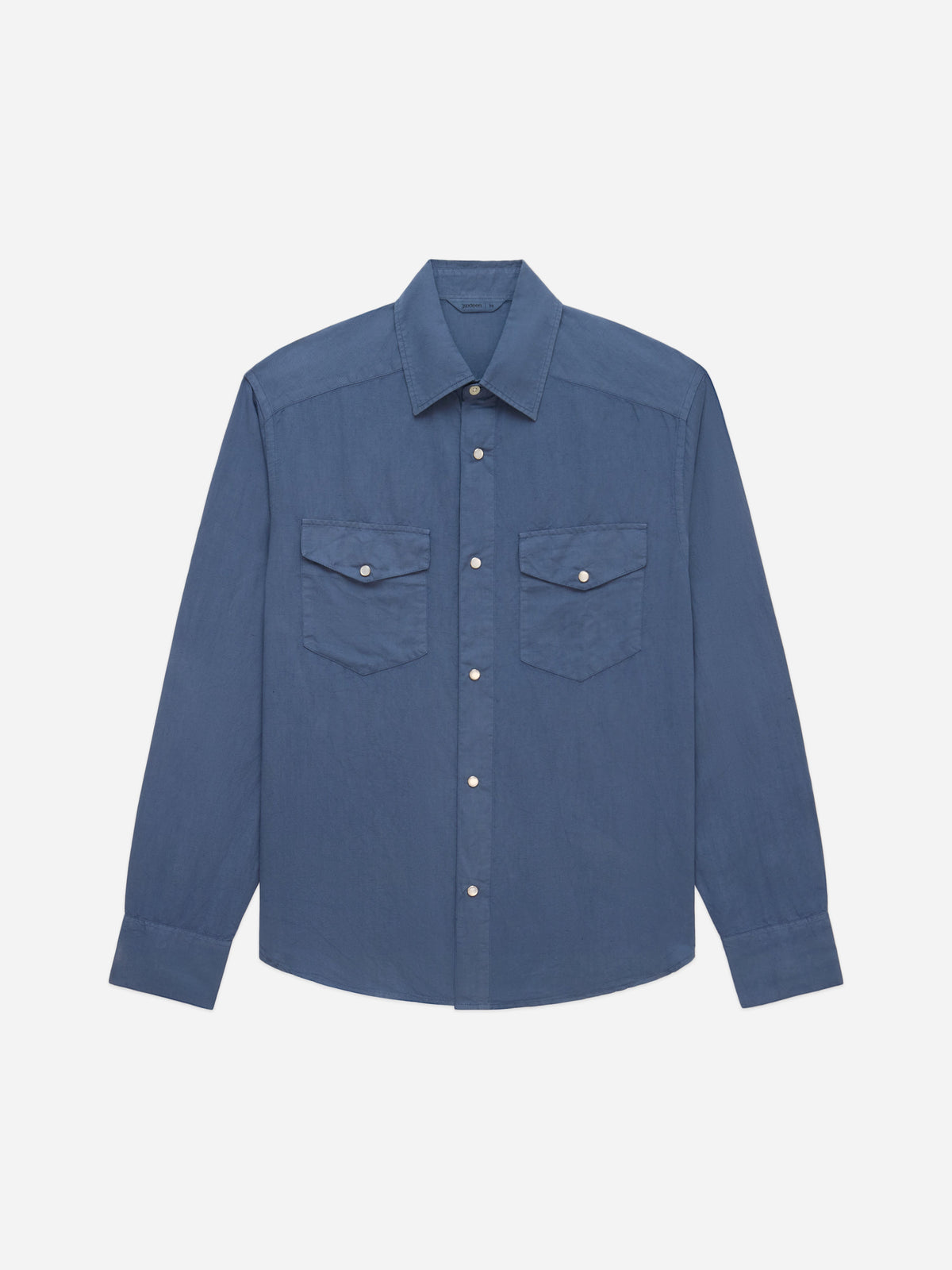Snap Western Shirt Slate Garment Dyed