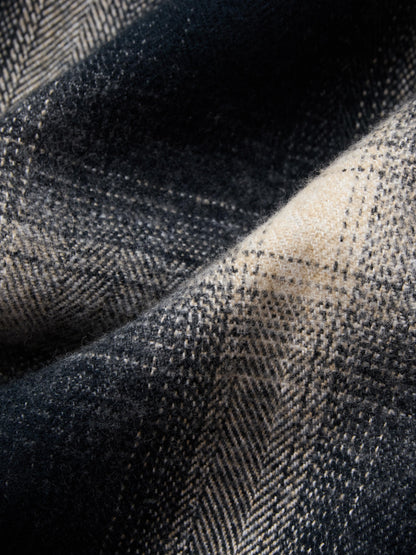 Crosscut Flannel Black Ombre Plaid