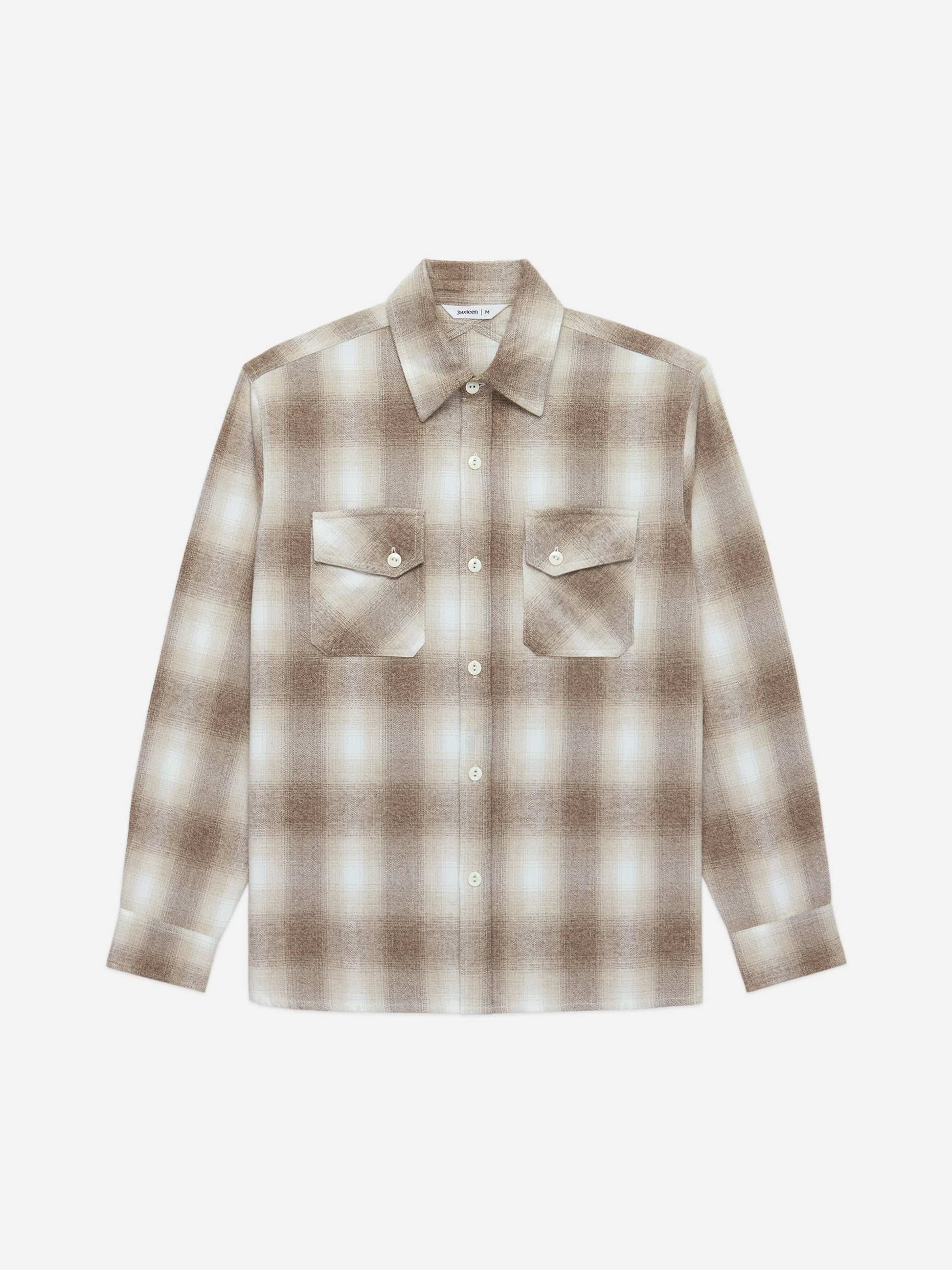 Crosscut Flannel Sand Ombre Plaid