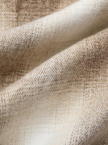 Crosscut Flannel Sand Ombre Plaid
