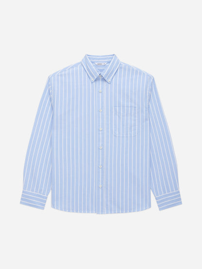 Big Oxford Blue Banker Stripe