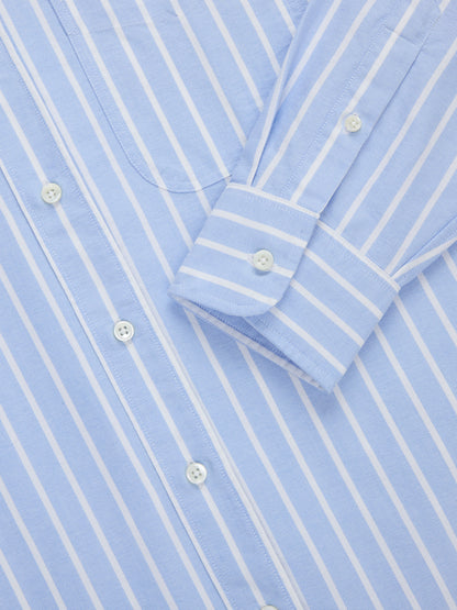 Big Oxford Blue Banker Stripe