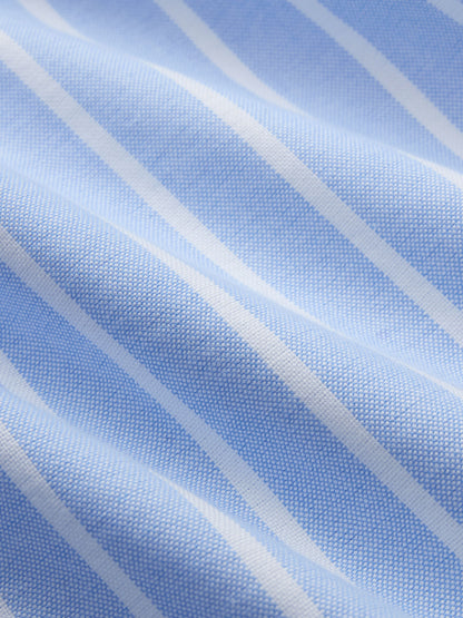 Big Oxford Blue Banker Stripe